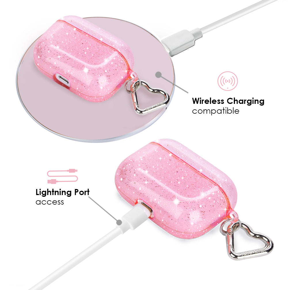 Pink Stardust Glitter AirPod Case
