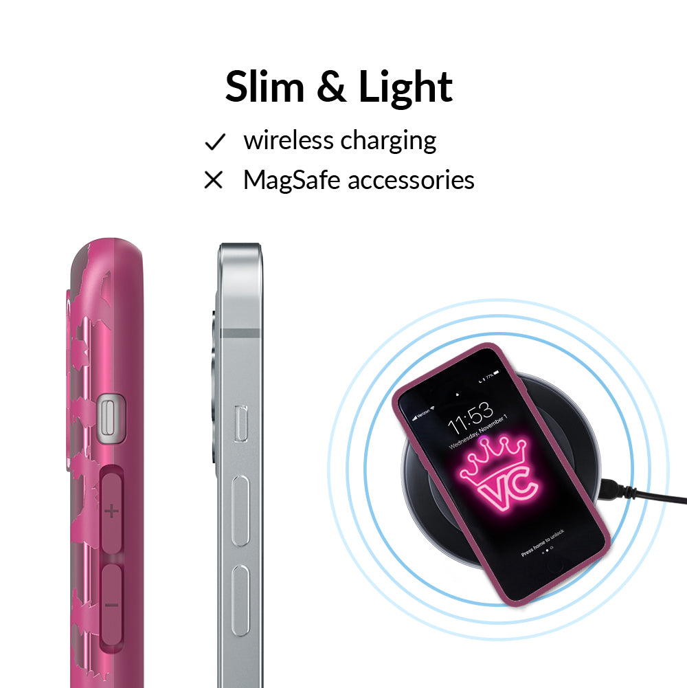 Pink Ruby Leopard iPhone Case