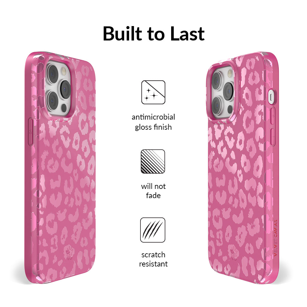 Pink Ruby Leopard iPhone Case