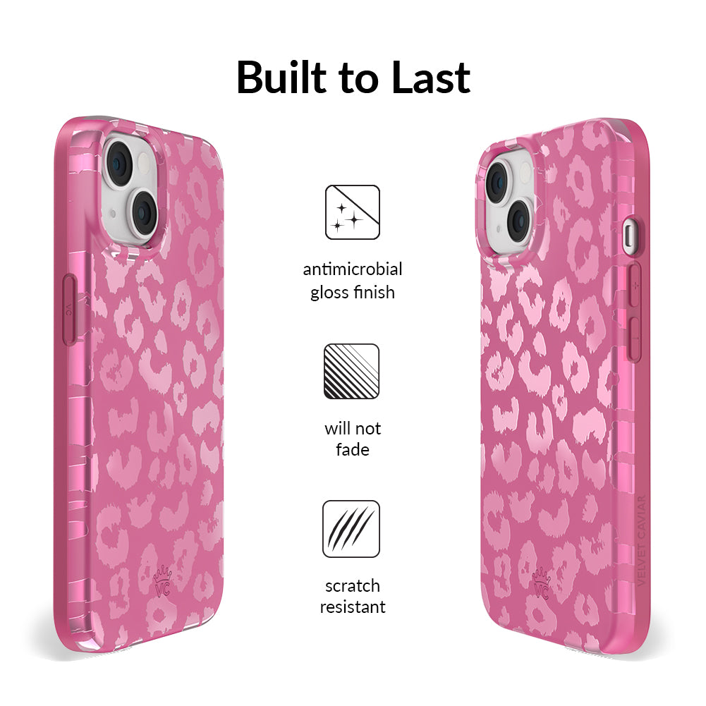 Pink Ruby Leopard iPhone Case