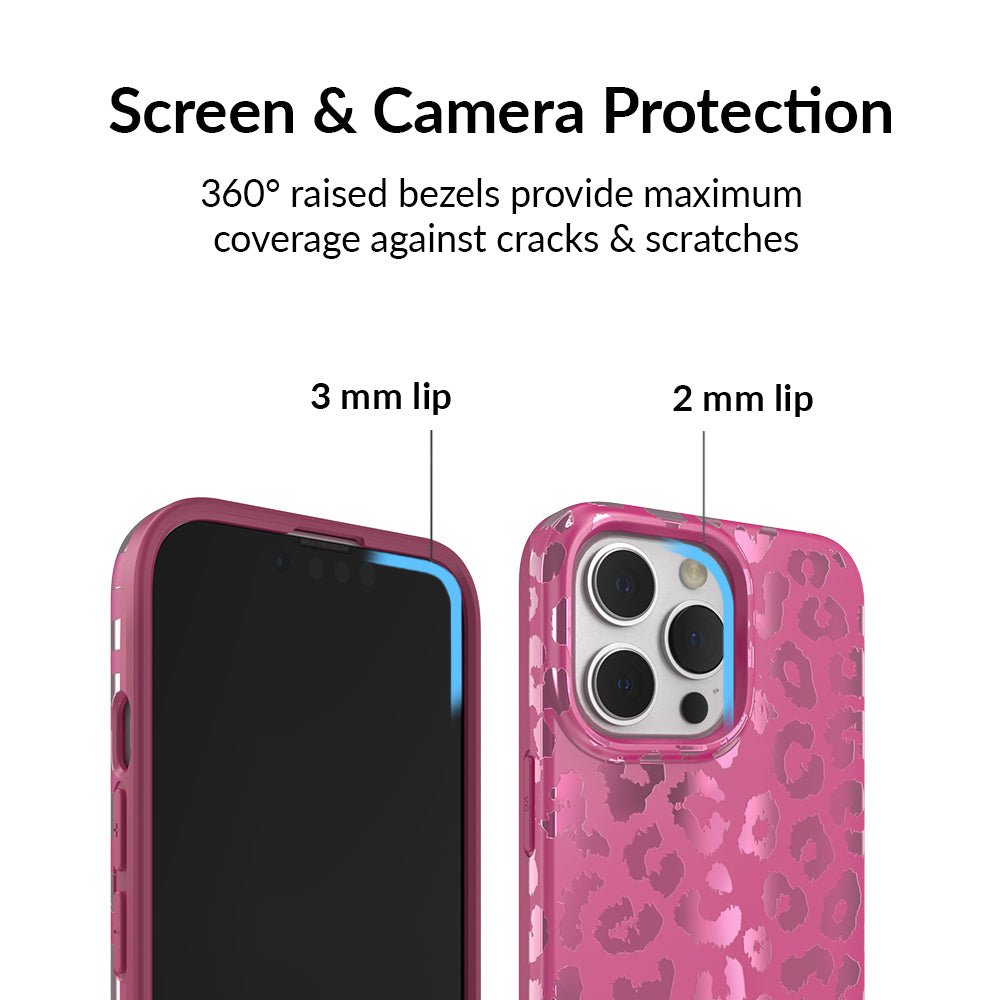 Pink Ruby Leopard iPhone Case