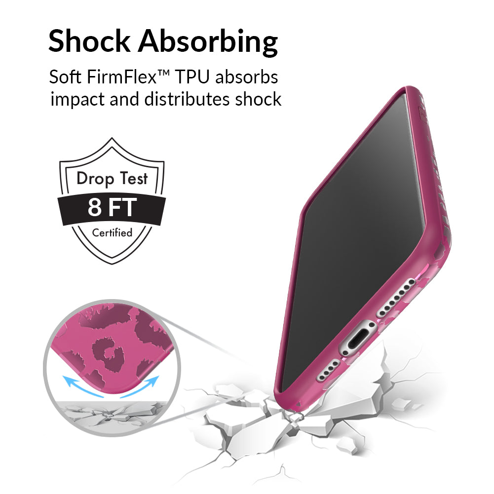 Pink Ruby Leopard iPhone Case