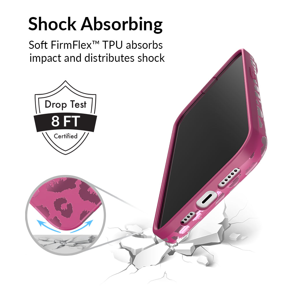 Pink Ruby Leopard iPhone Case