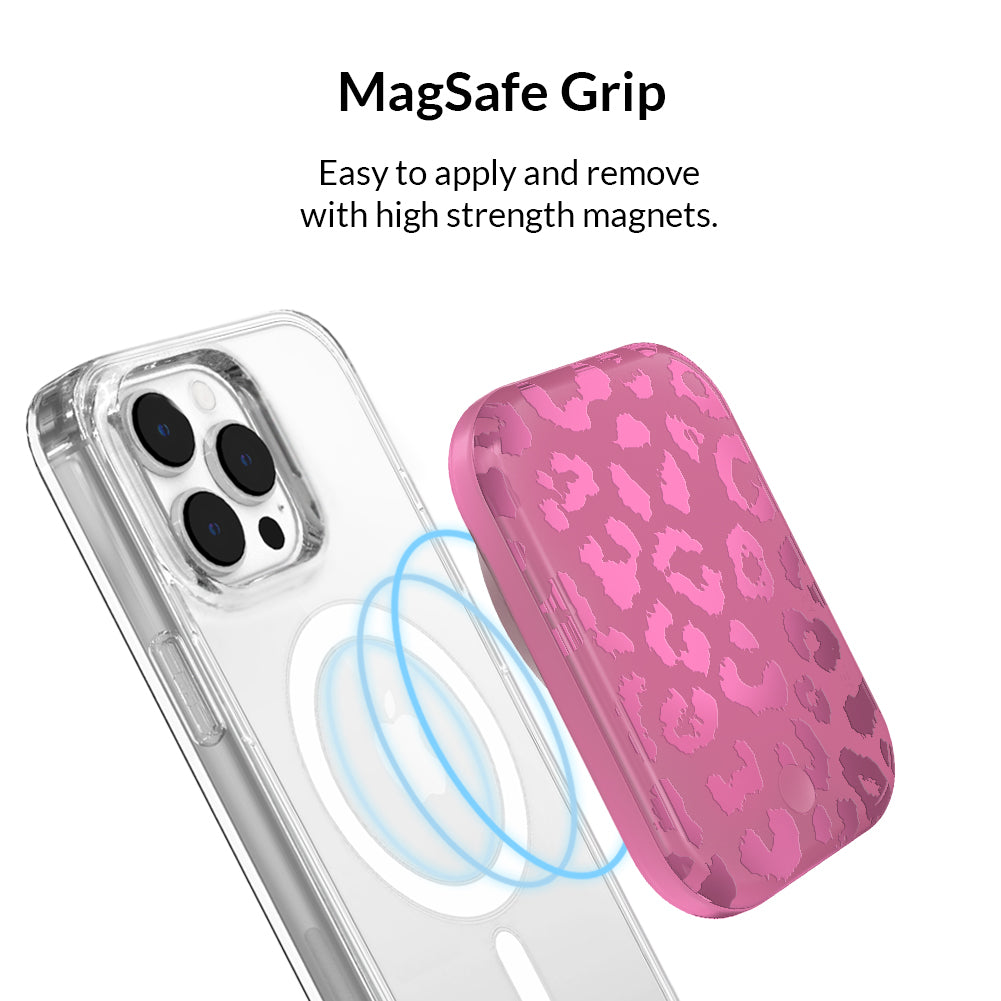 Pink Ruby Leopard MagSafe Battery Power Pack