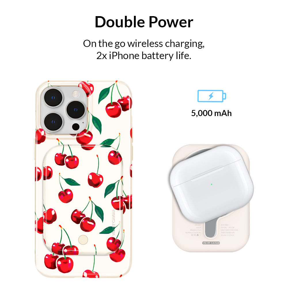 Mon Cheri Cherry MagSafe Battery Power Pack