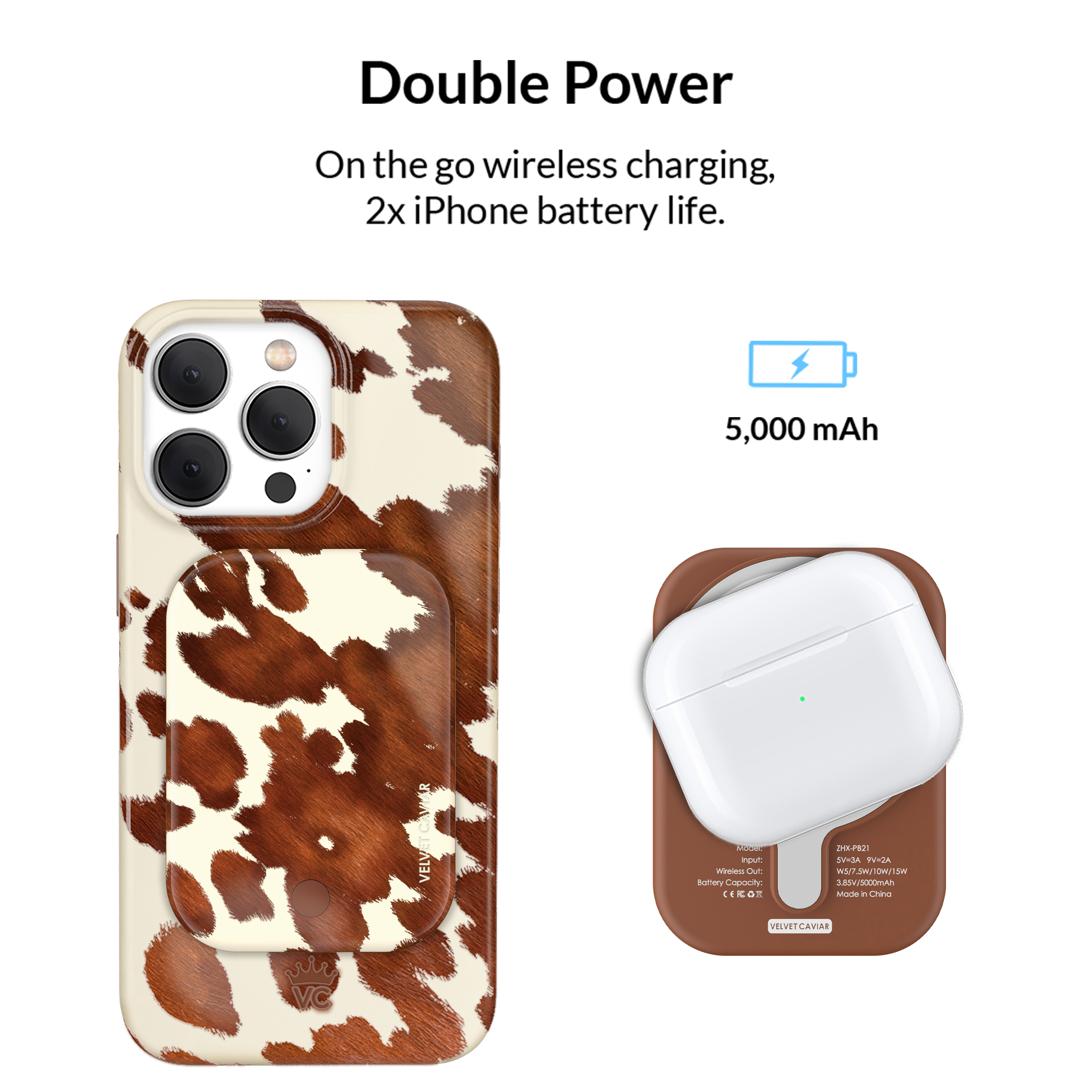 Cocoa Cow MagSafe Battery Power Pack