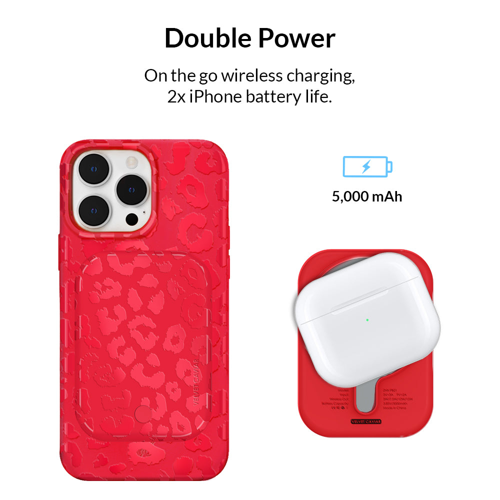 Red Hot Leopard MagSafe Battery Power Pack