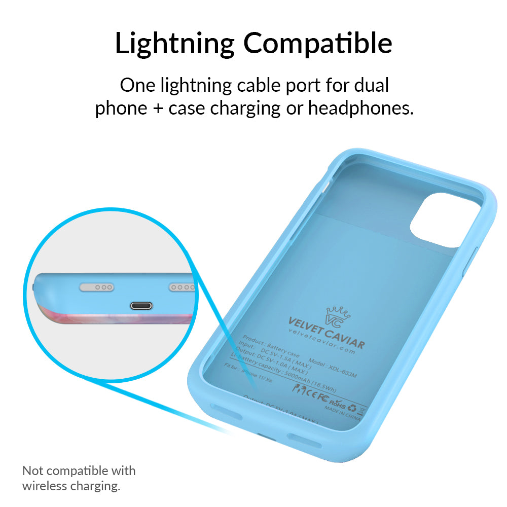 Pastel Tie Dye iPhone Charging Case