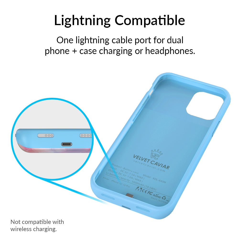 Pastel Tie Dye iPhone Charging Case