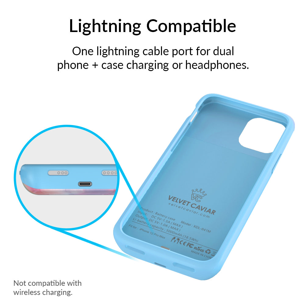 Pastel Tie Dye iPhone Charging Case