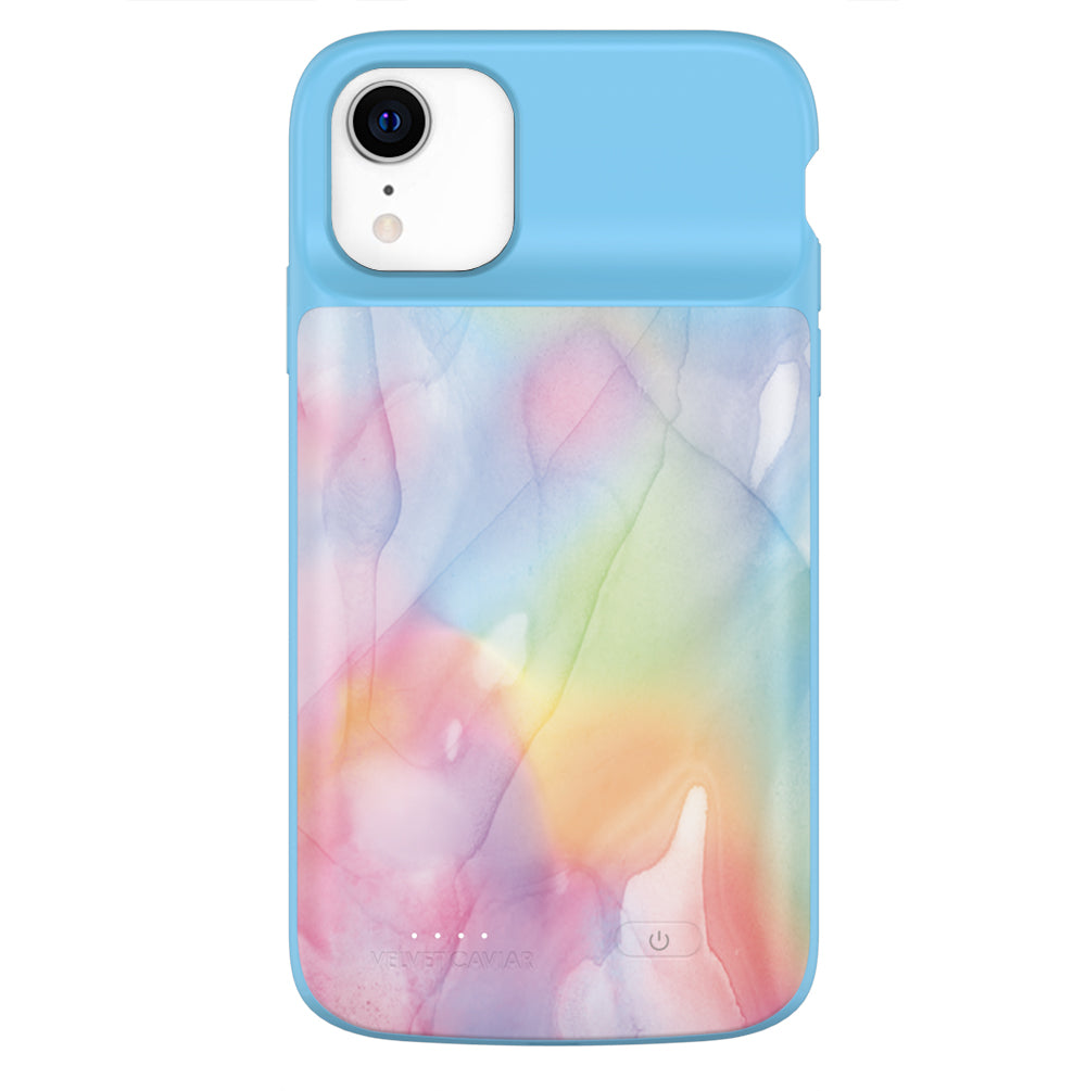 Pastel Tie Dye iPhone Charging Case
