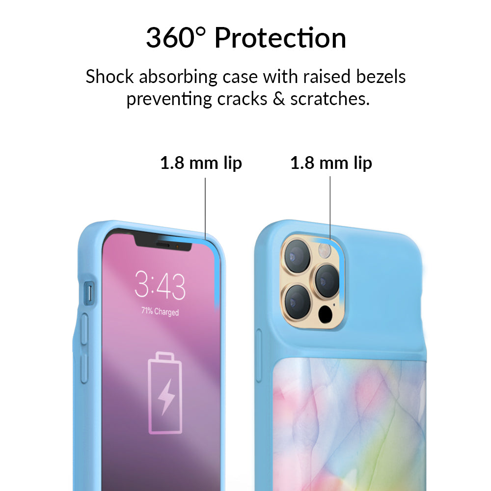 Pastel Tie Dye iPhone Charging Case