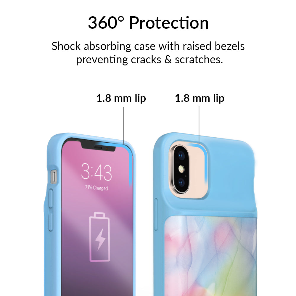 Pastel Tie Dye iPhone Charging Case