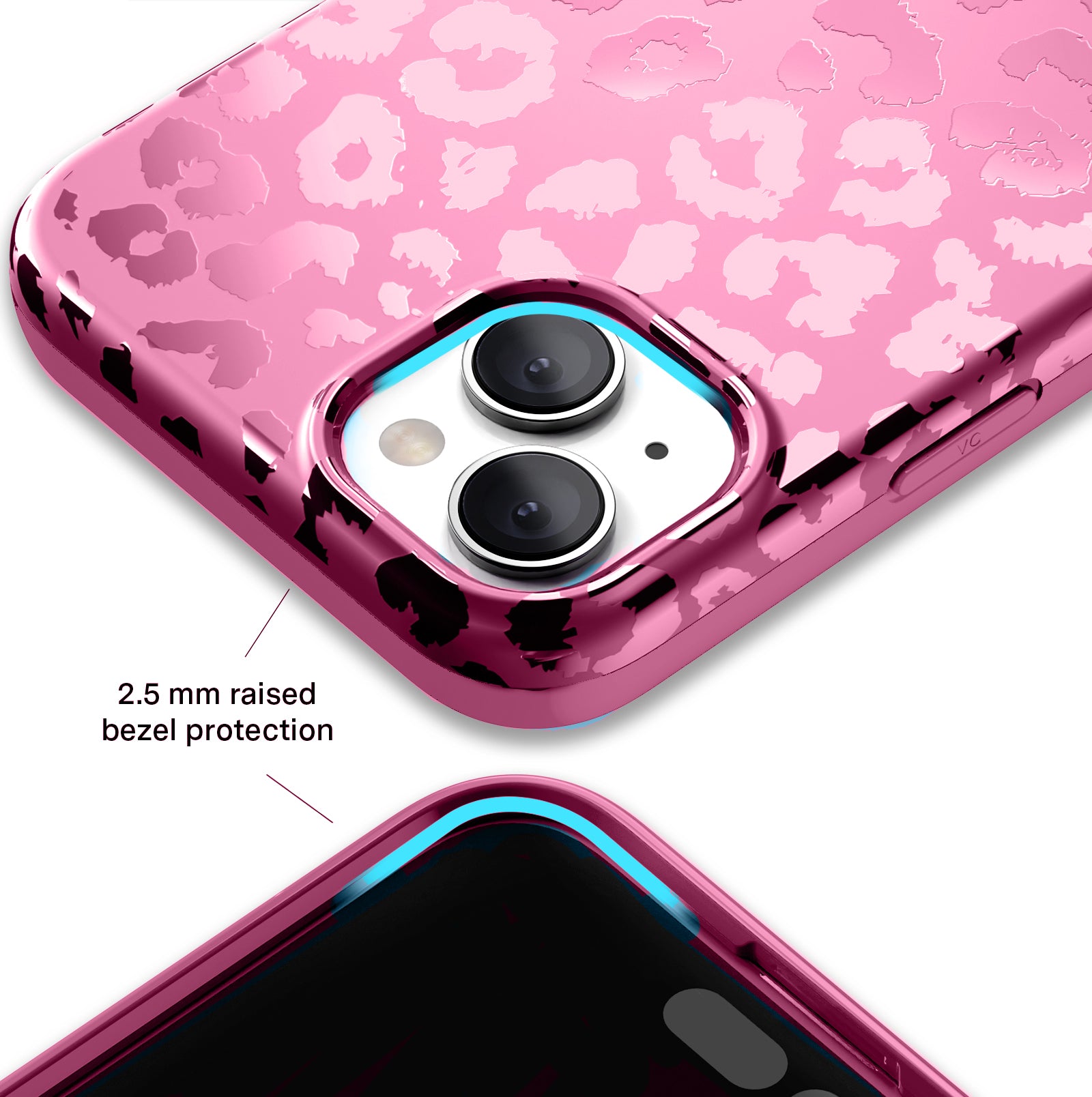 Pink Ruby Leopard iPhone Case