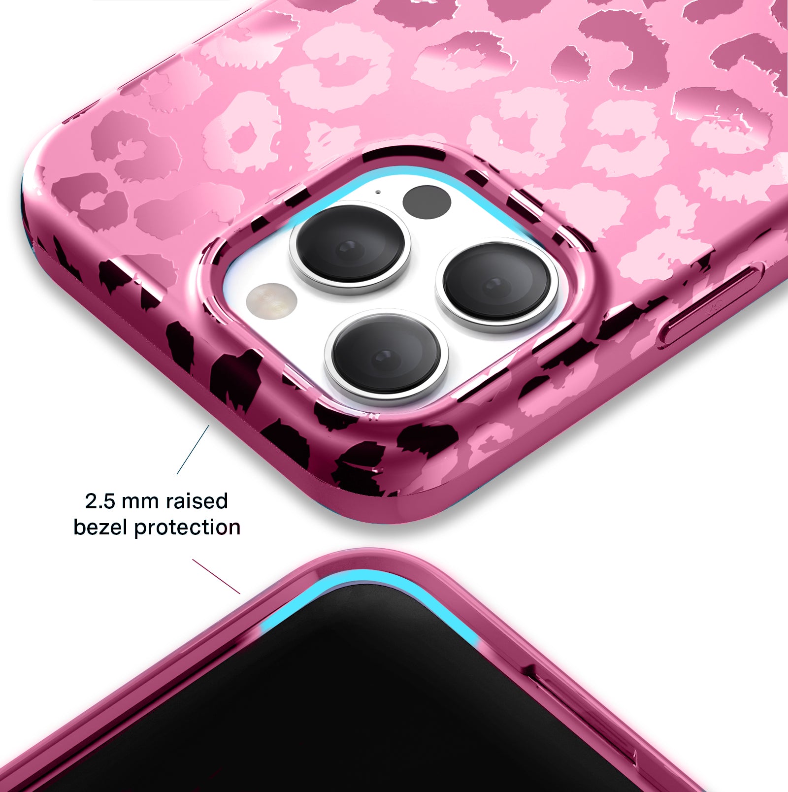 Pink Ruby Leopard iPhone Case