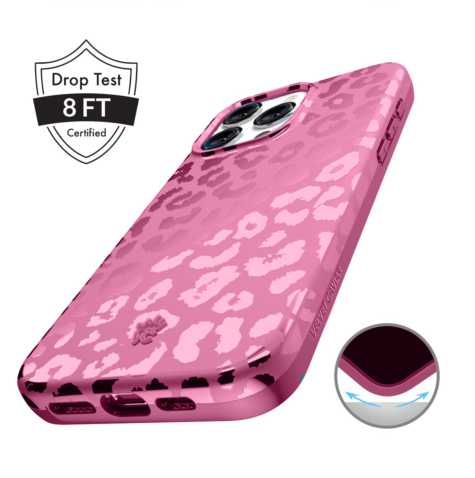 Pink Ruby Leopard iPhone Case