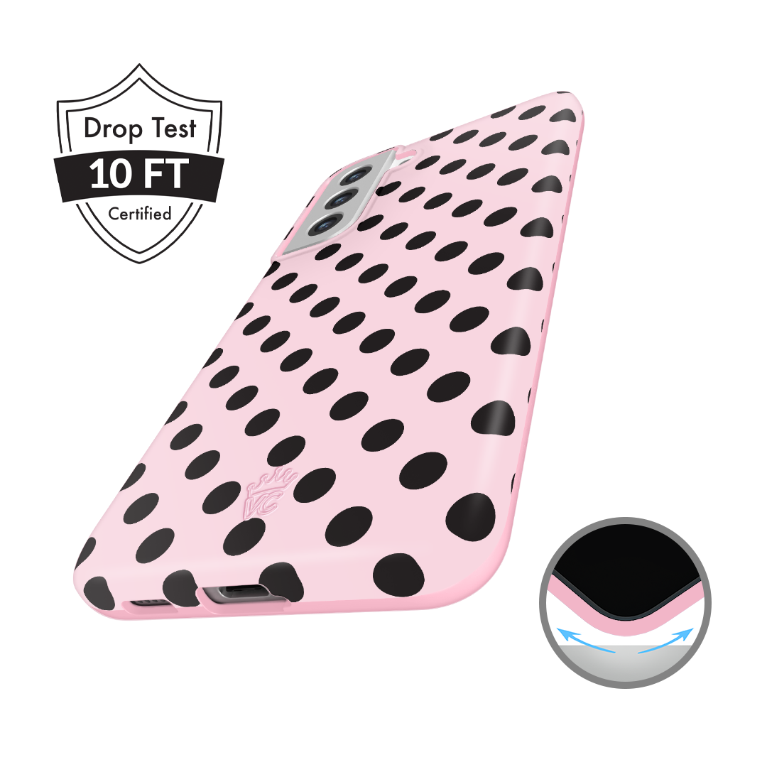 Princess Pink Polka Dot Samsung Case