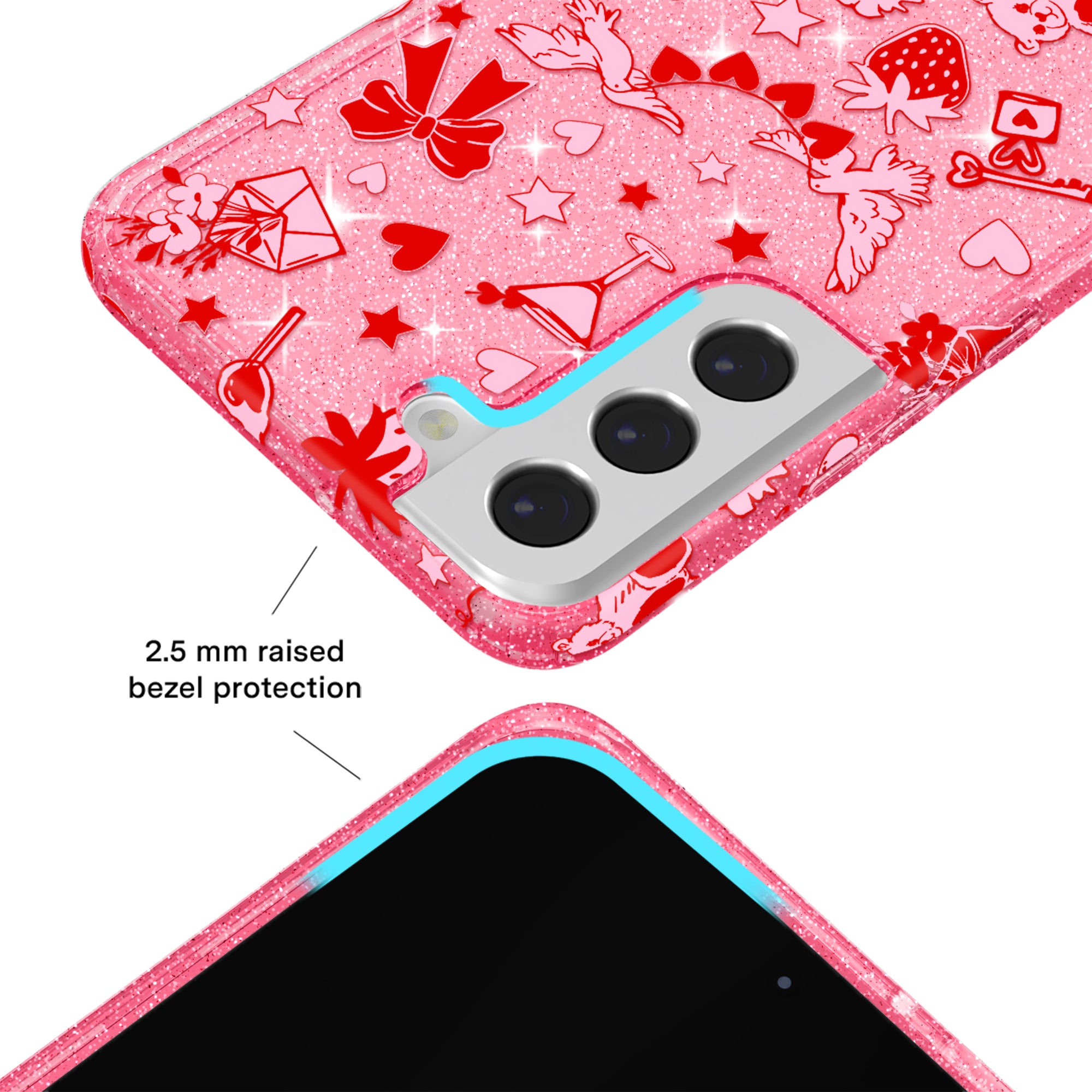 Be Mine Glitter Samsung Case