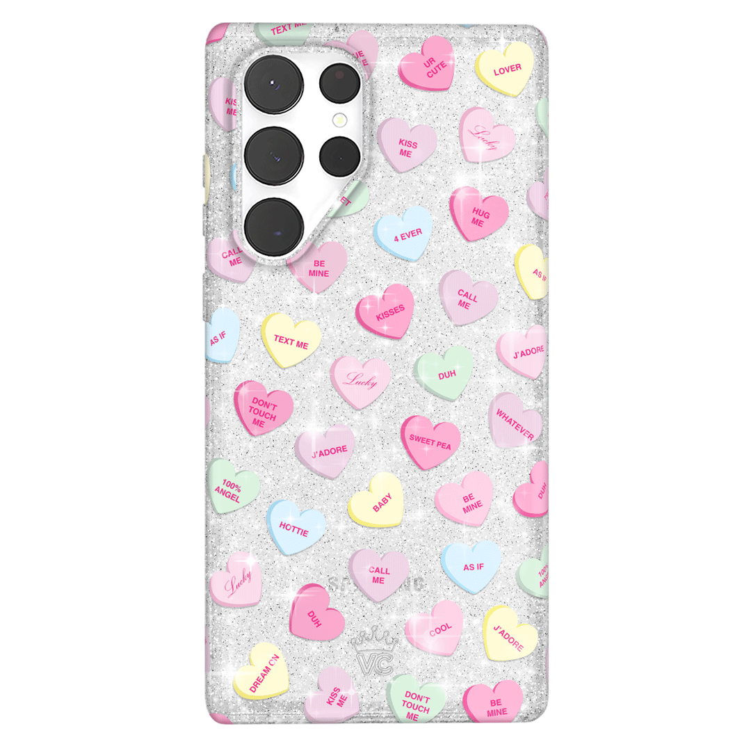 Sweet Hearts Glitter Samsung Case