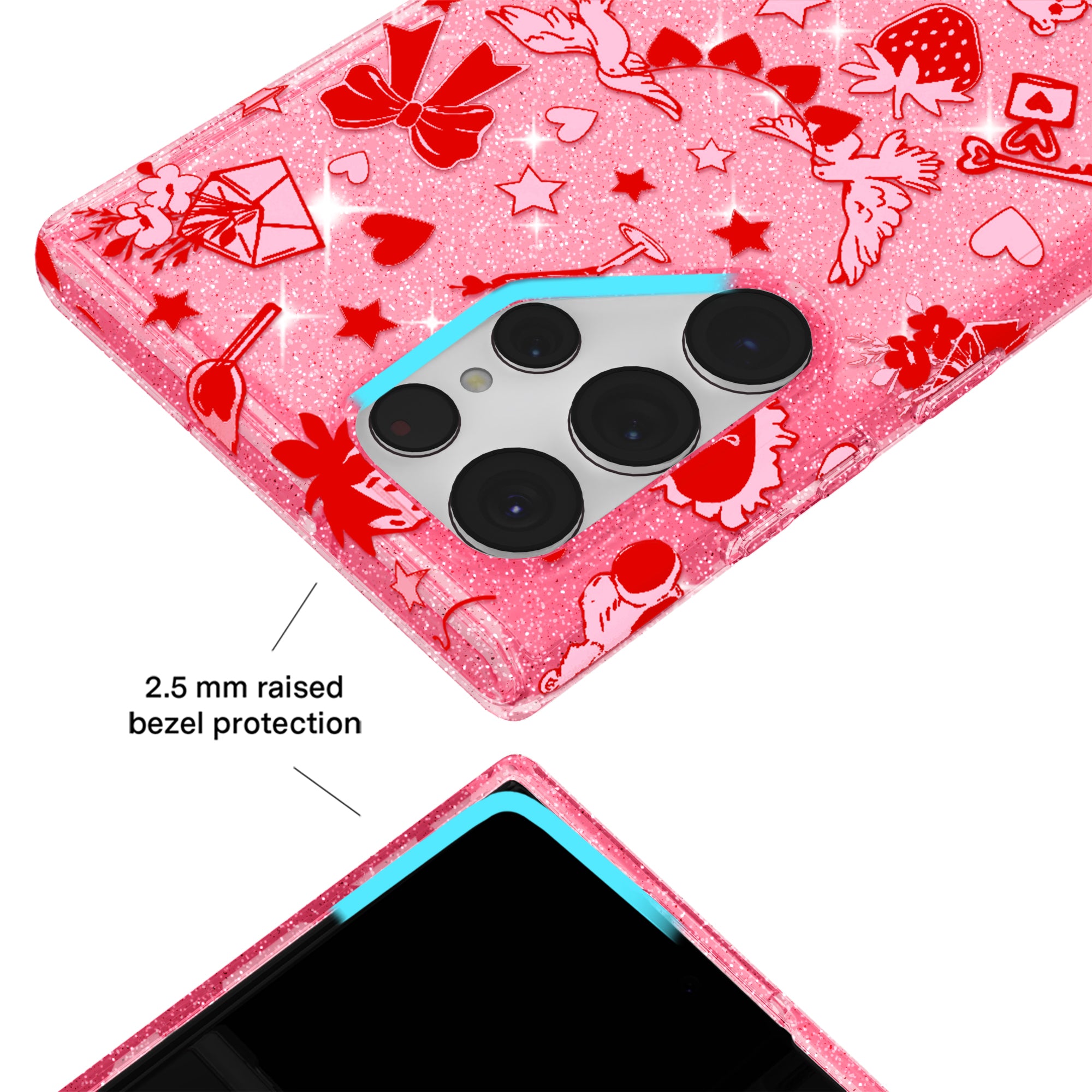 Be Mine Glitter Samsung Case