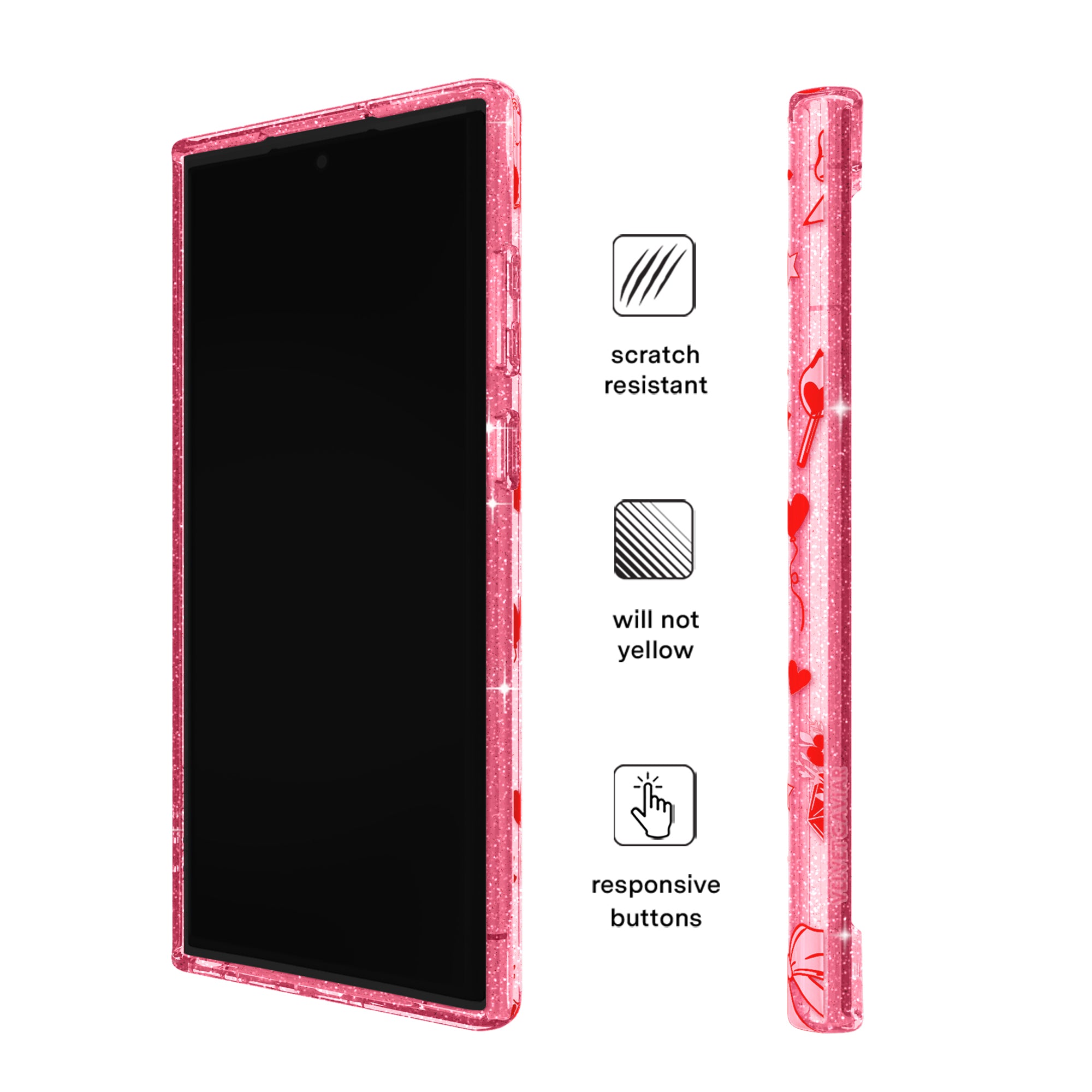 Be Mine Glitter Samsung Case