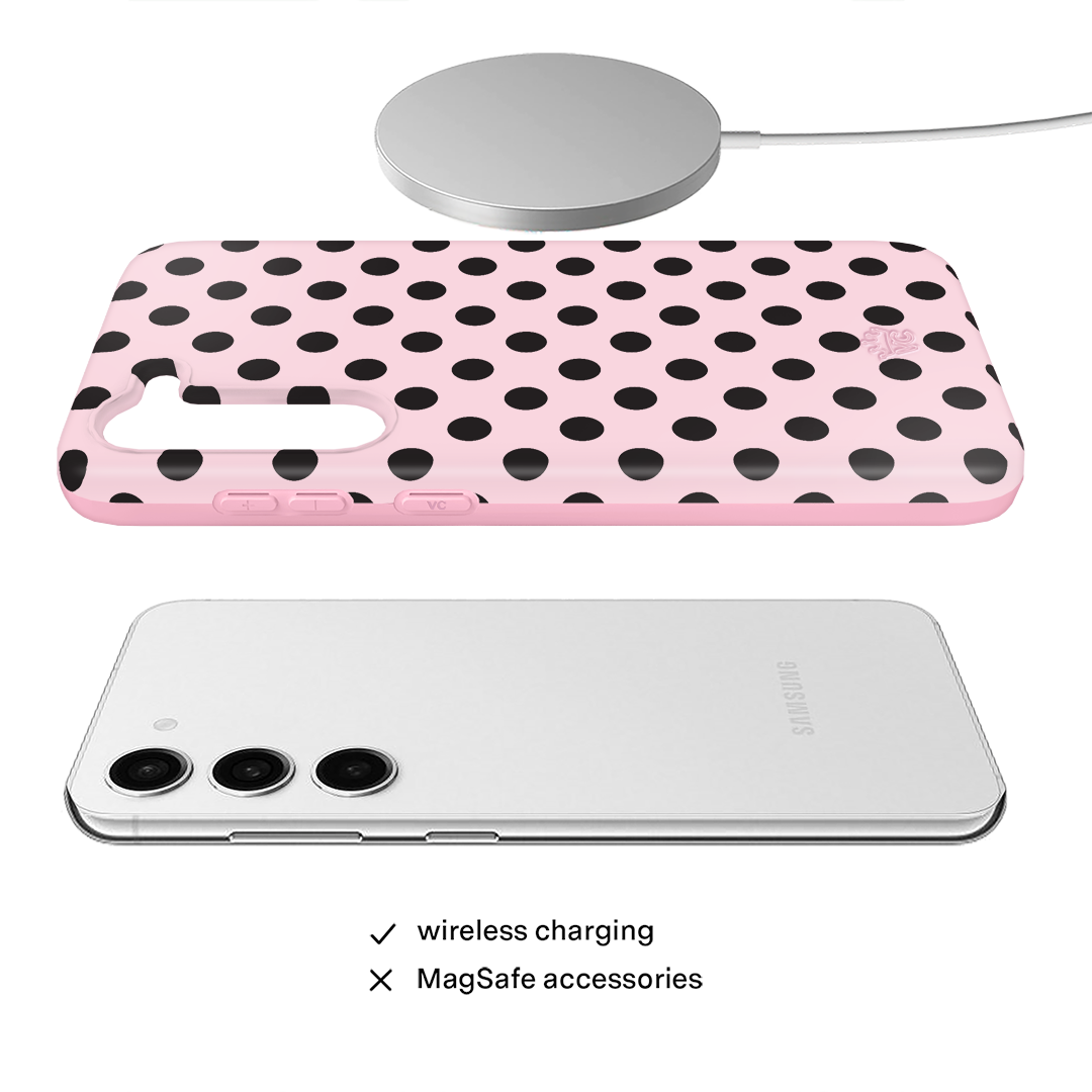 Princess Pink Polka Dot Samsung Case