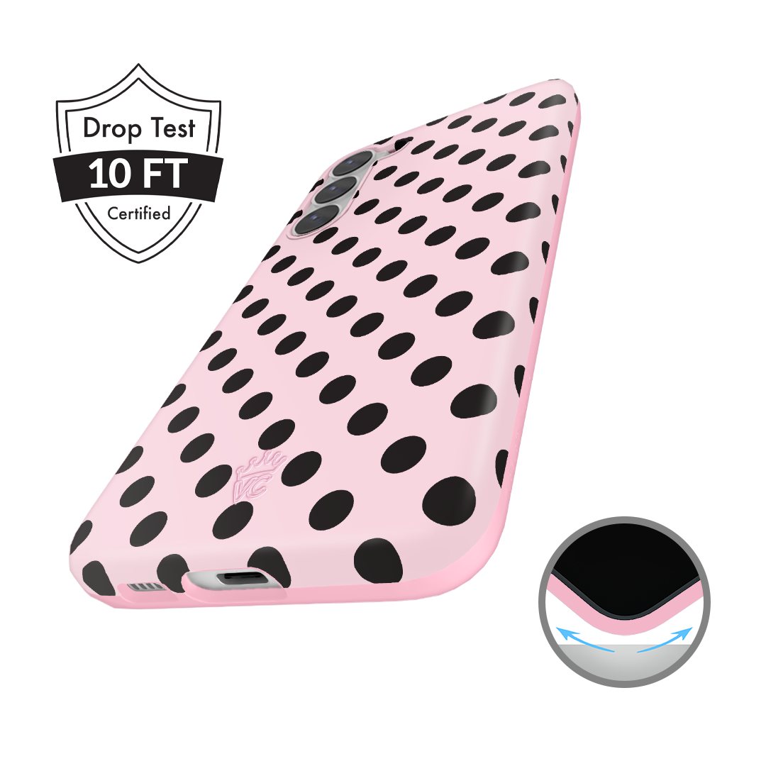 Princess Pink Polka Dot Samsung Case
