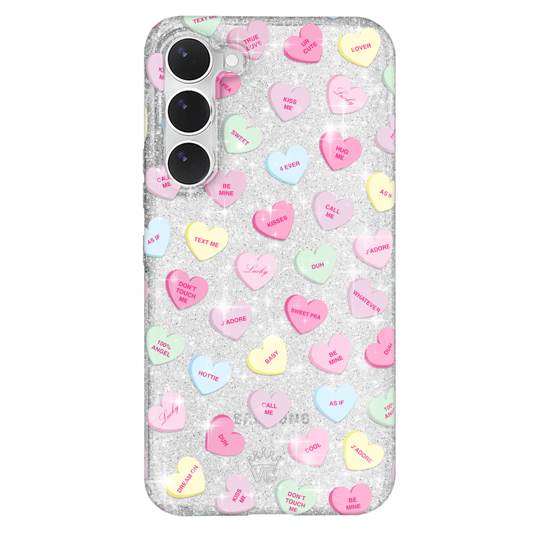 Sweet Hearts Glitter Samsung Case