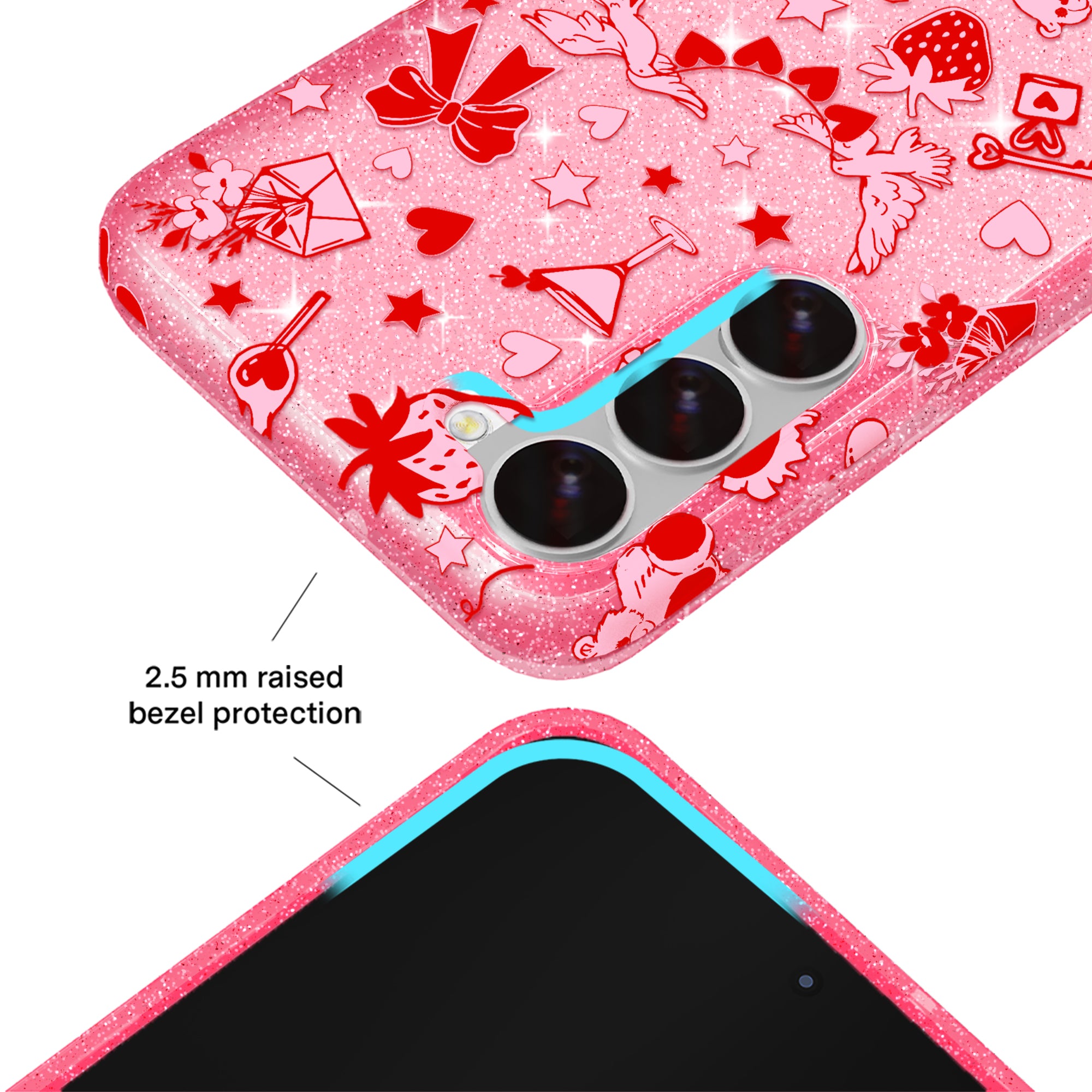 Be Mine Glitter Samsung Case