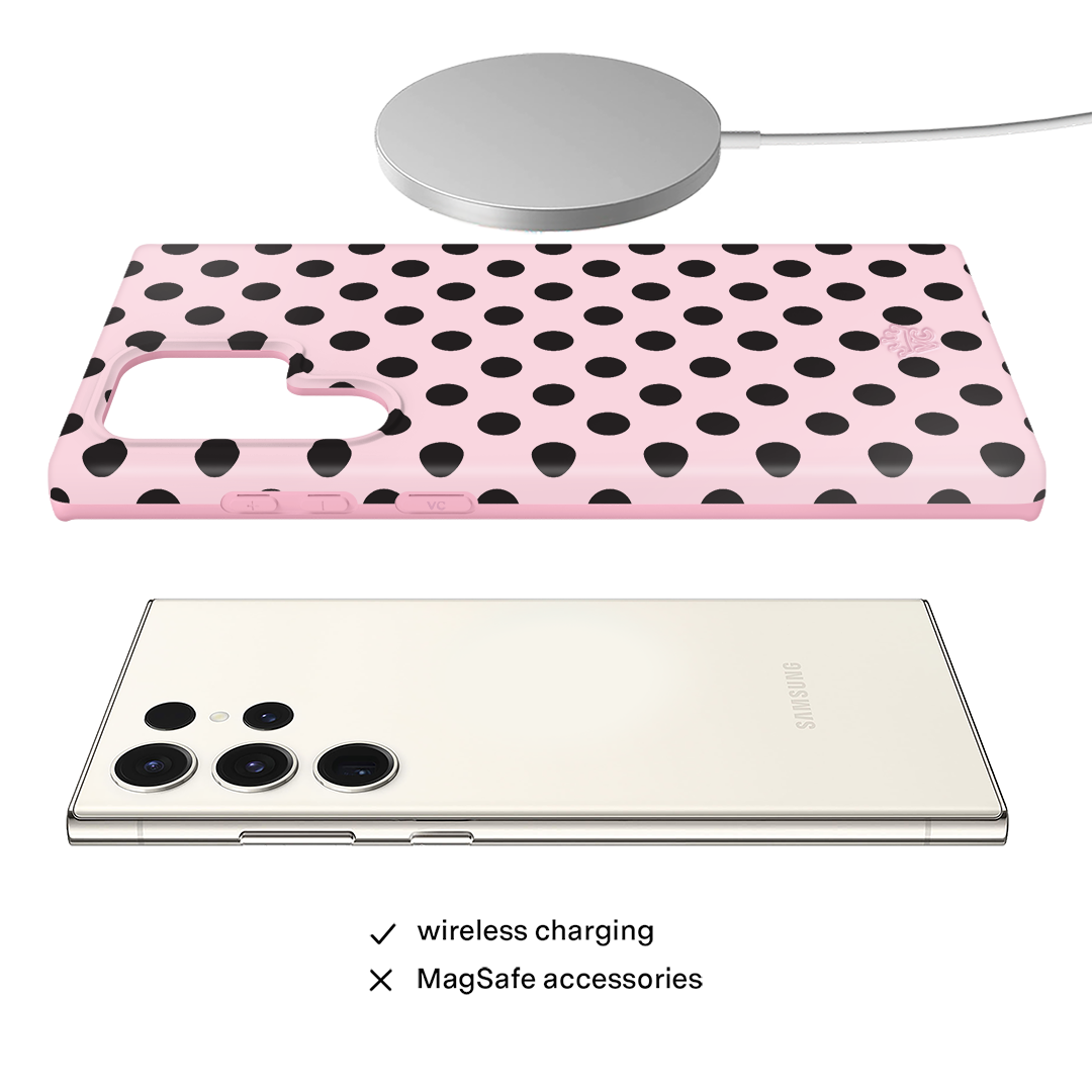 Princess Pink Polka Dot Samsung Case