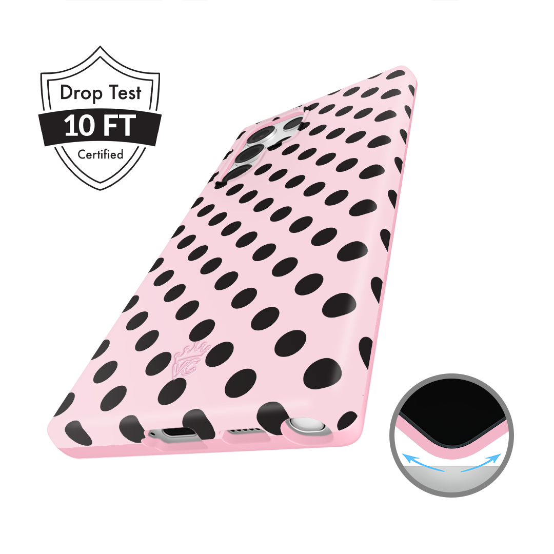 Princess Pink Polka Dot Samsung Case