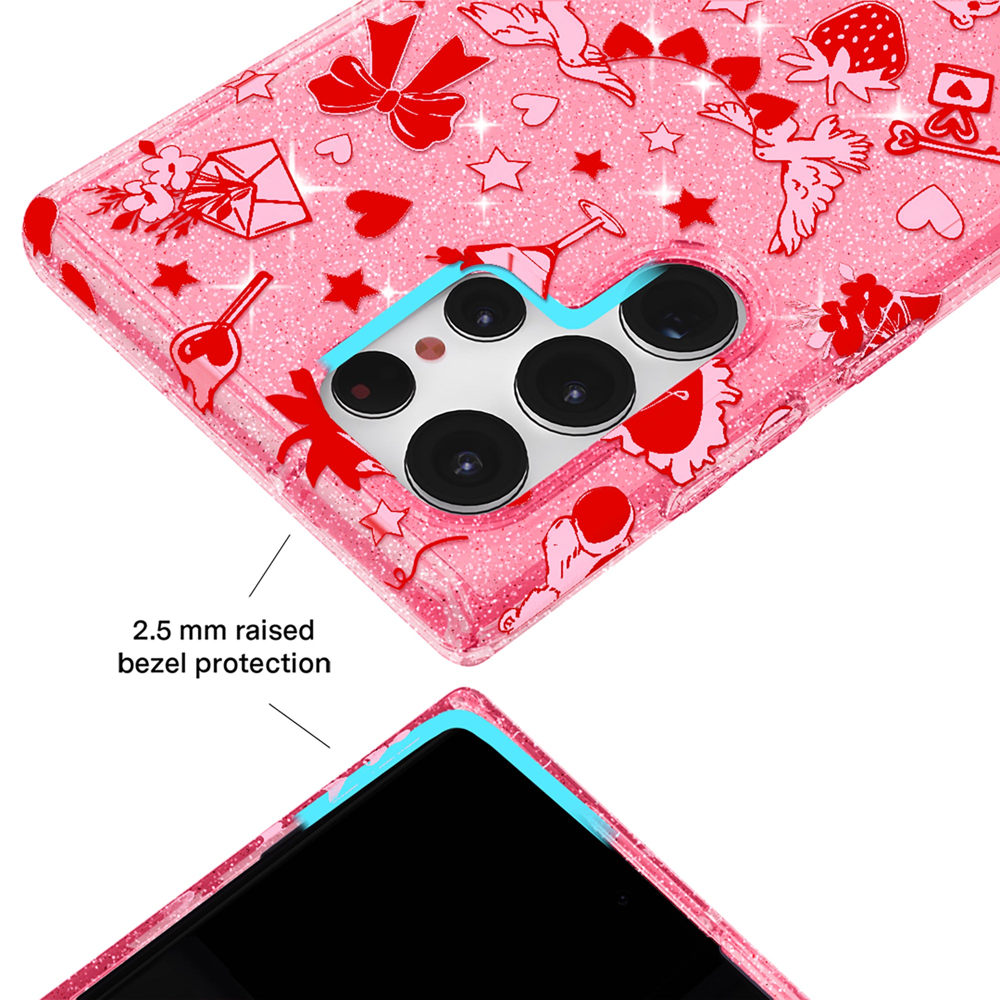 Be Mine Glitter Samsung Case