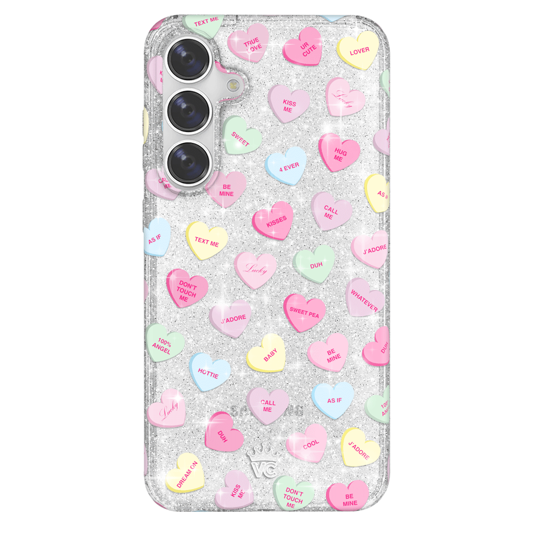 Sweet Hearts Glitter Samsung Case