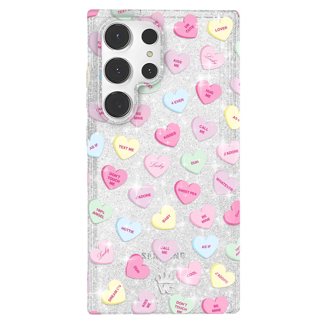 Sweet Hearts Glitter Samsung Case