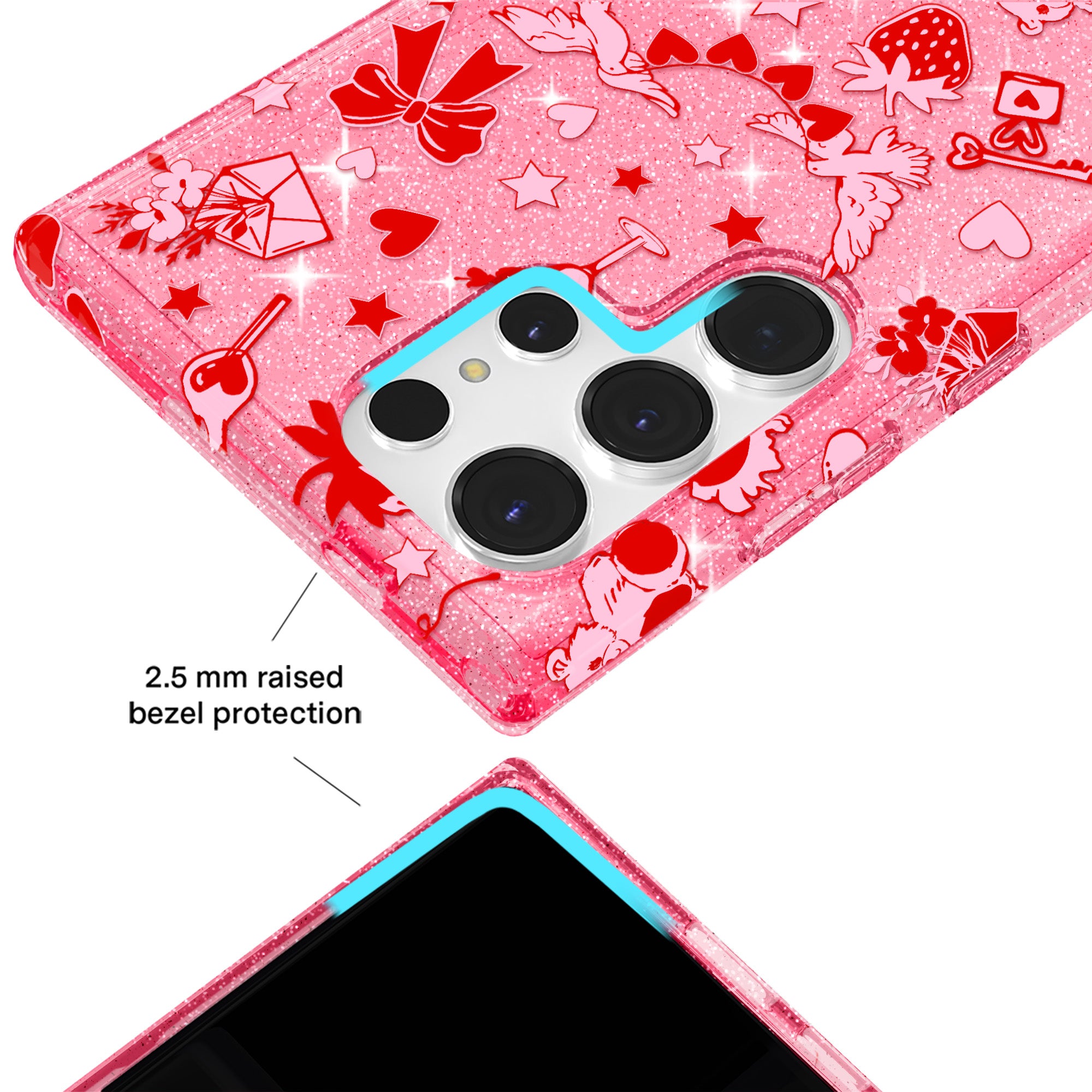 Be Mine Glitter Samsung Case