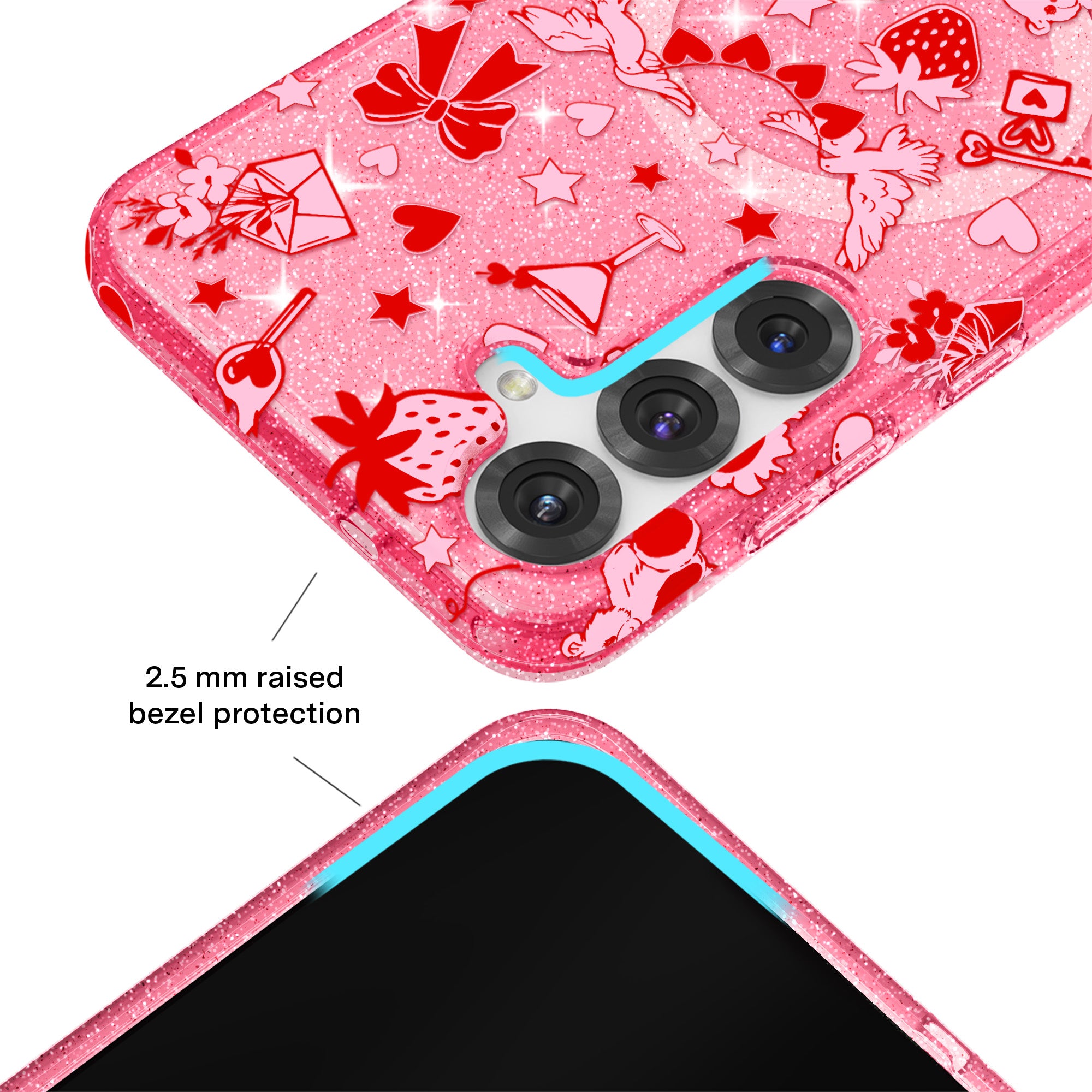 Be Mine Glitter Samsung Case