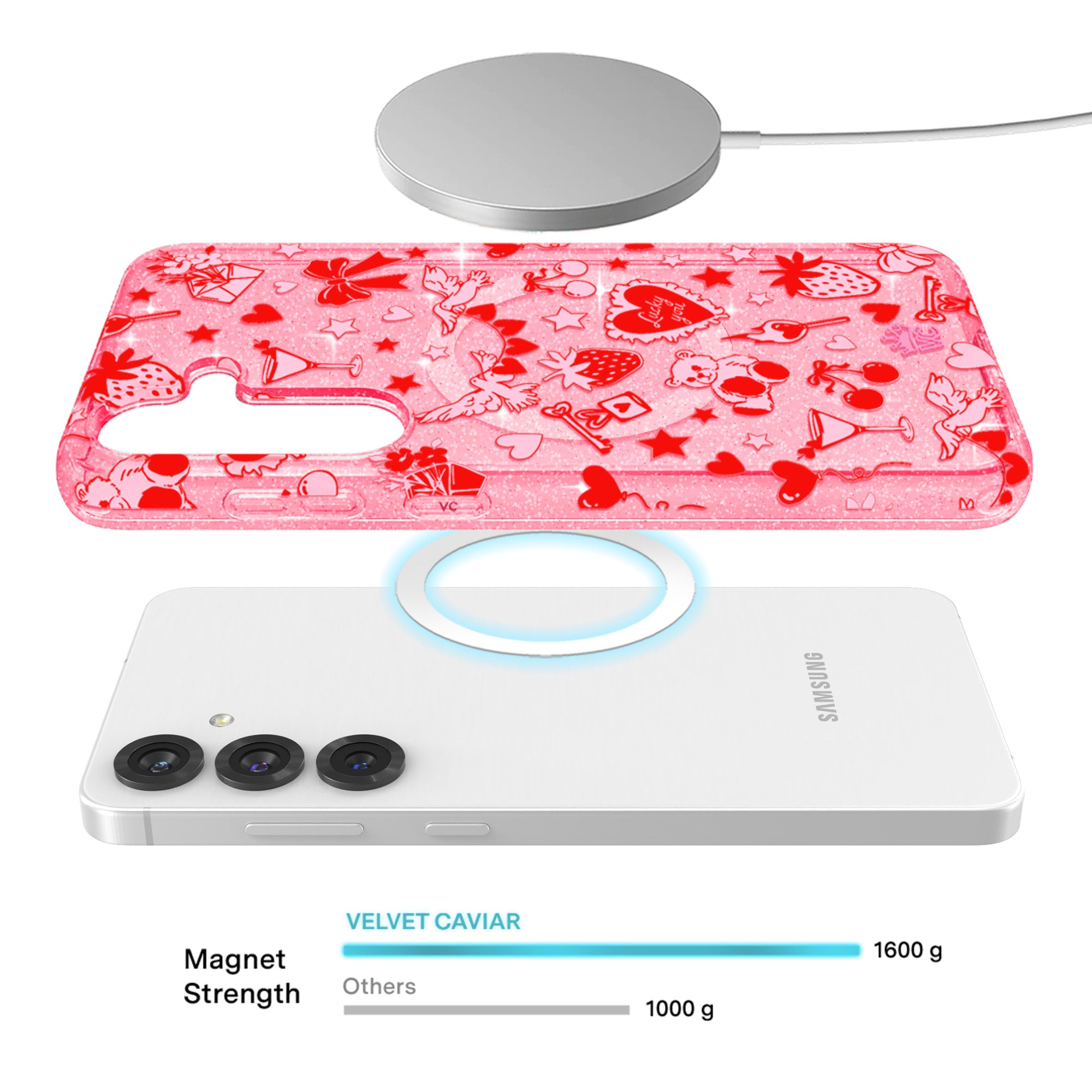 Be Mine Glitter Samsung Case