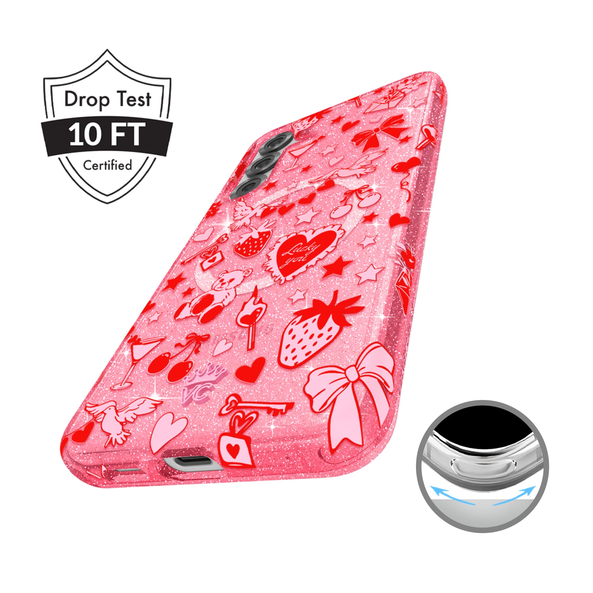 Be Mine Glitter Samsung Case
