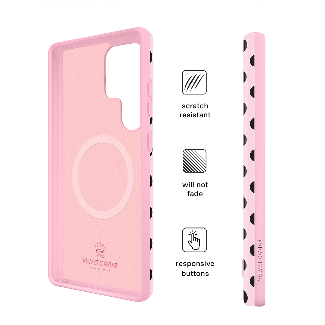 Princess Pink Polka Dot Samsung Case