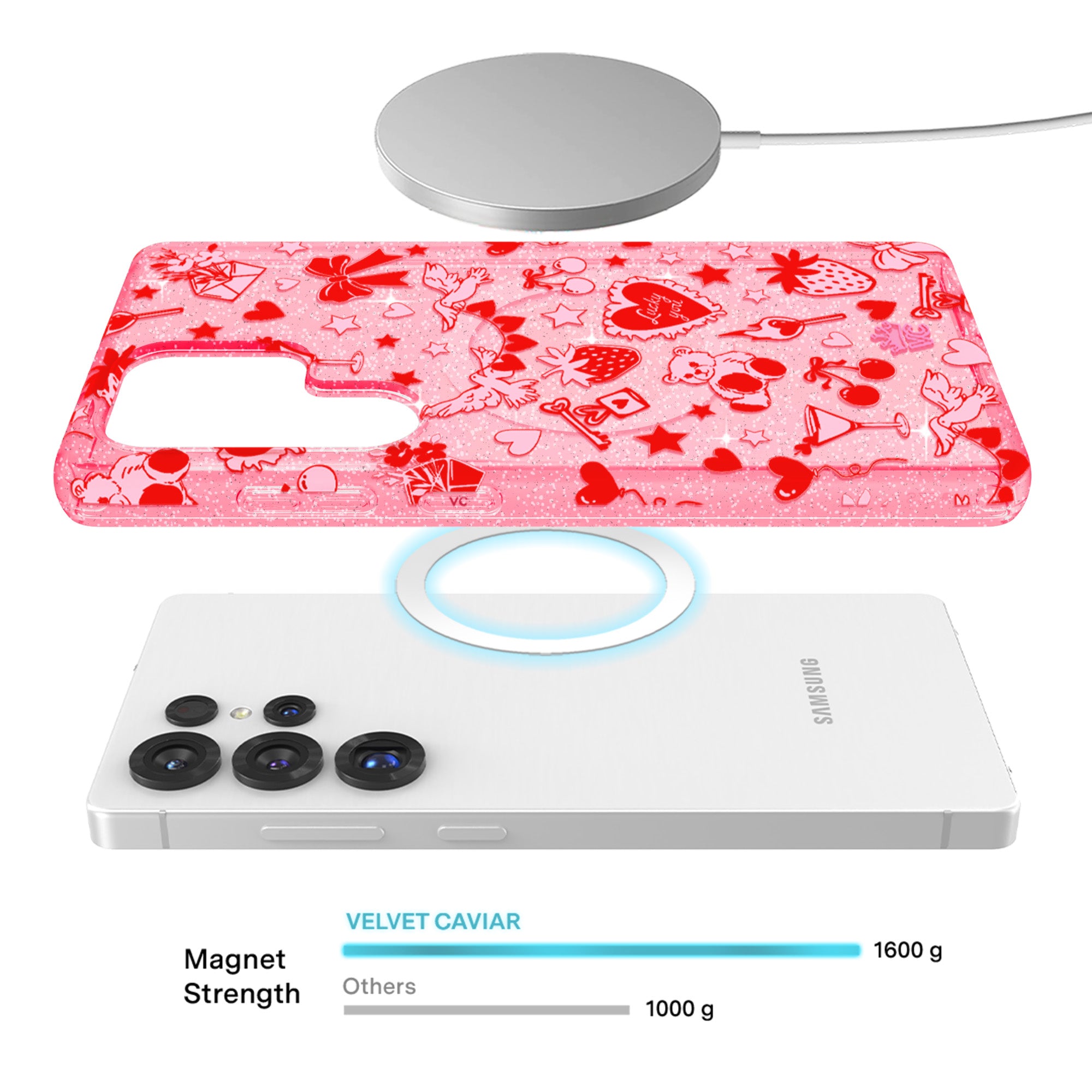 Be Mine Glitter Samsung Case