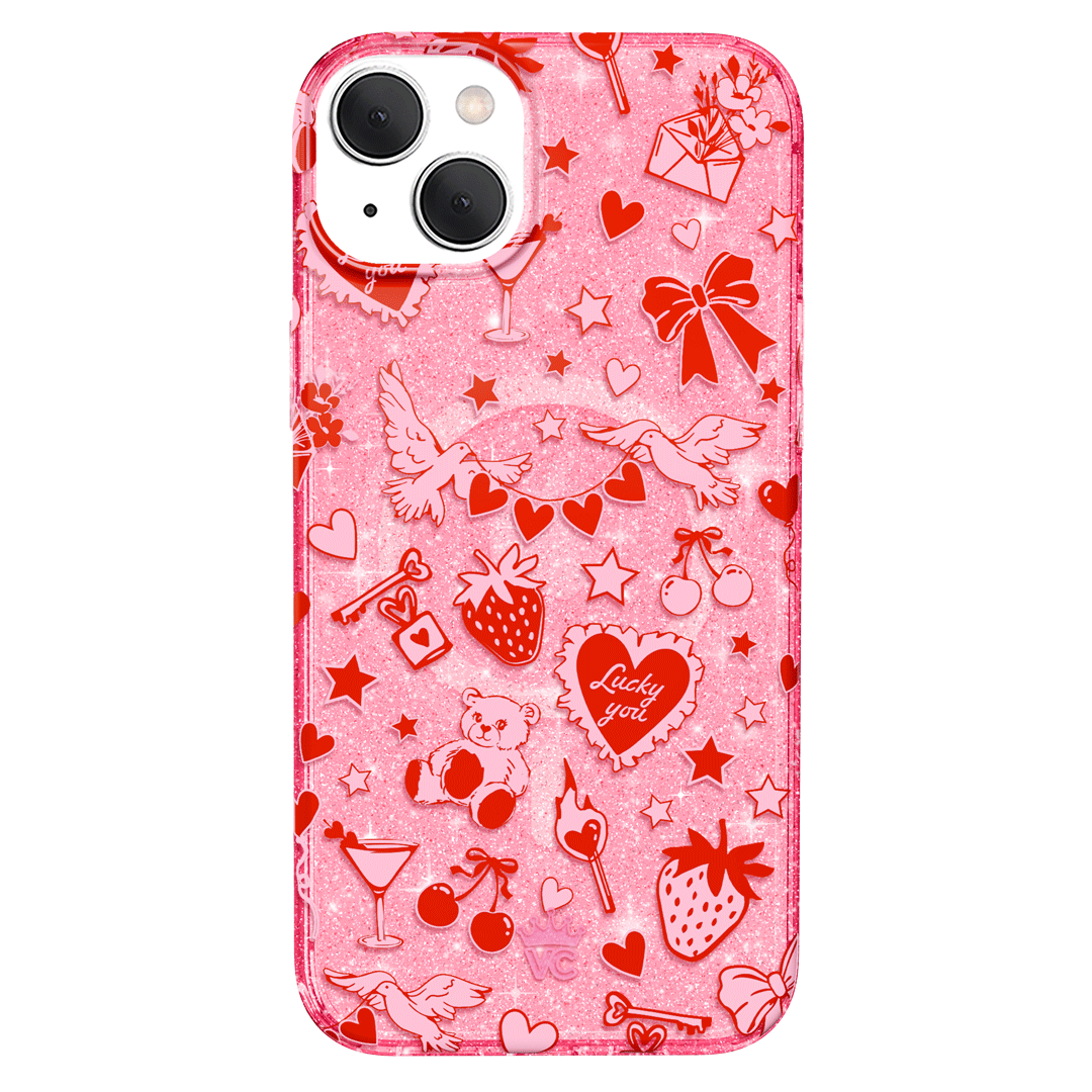 Be Mine Glitter iPhone Case