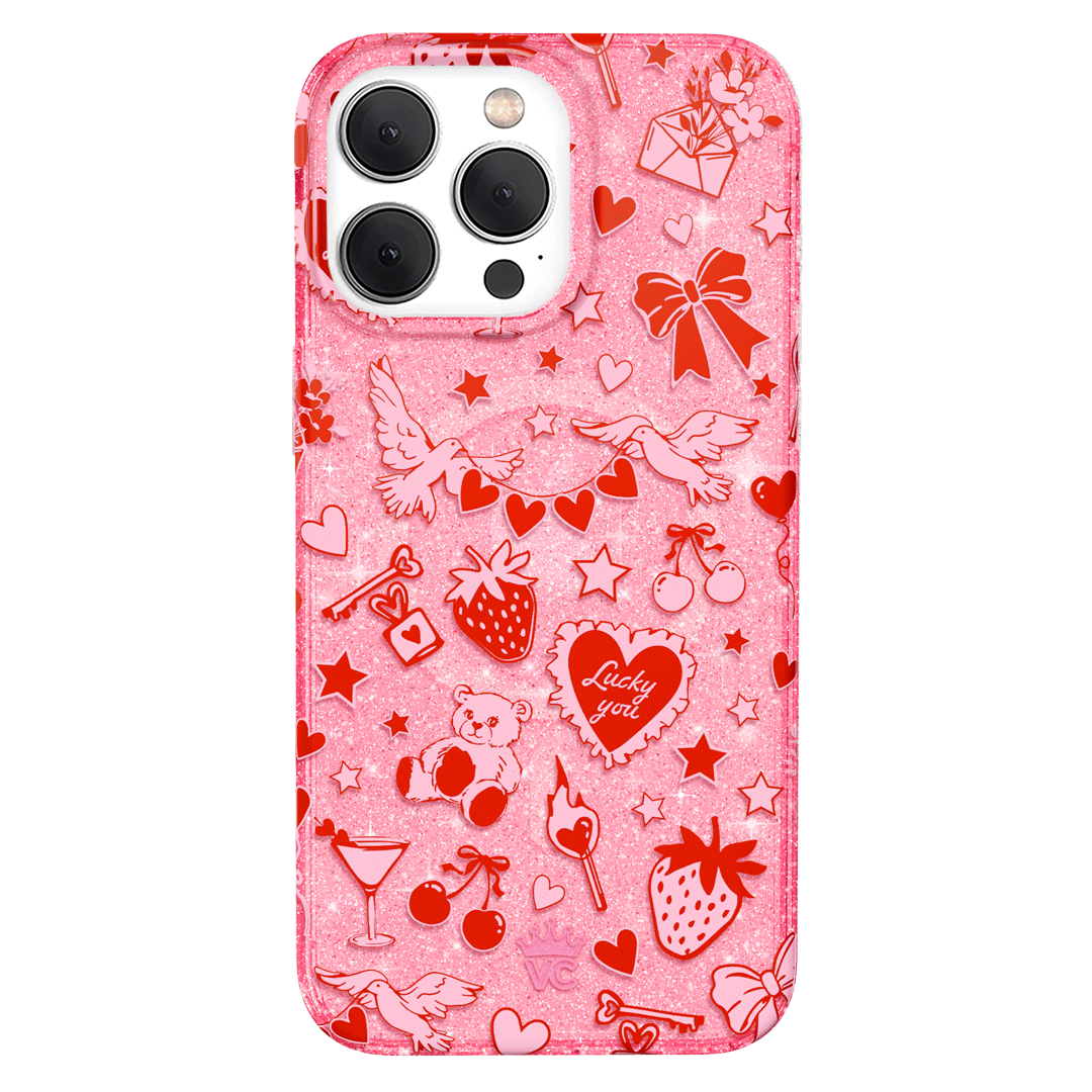 Be Mine Glitter iPhone Case