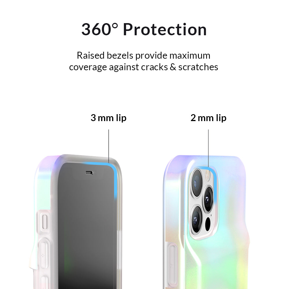 White Opal Iphone Wallet Case