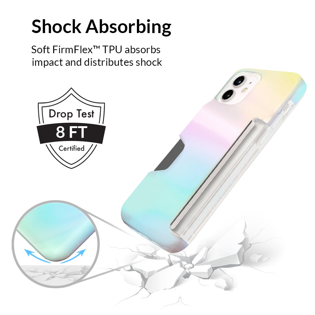 White Opal Iphone Wallet Case