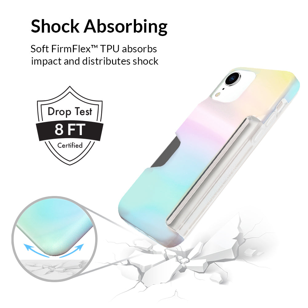 White Opal Iphone Wallet Case