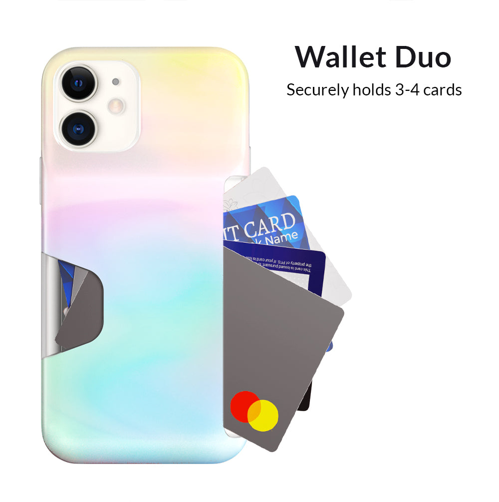 White Opal Iphone Wallet Case