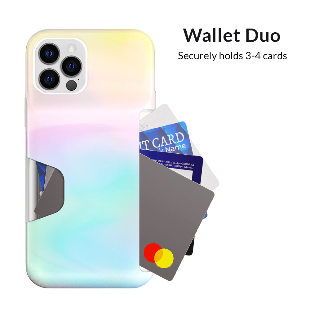 White Opal Iphone Wallet Case