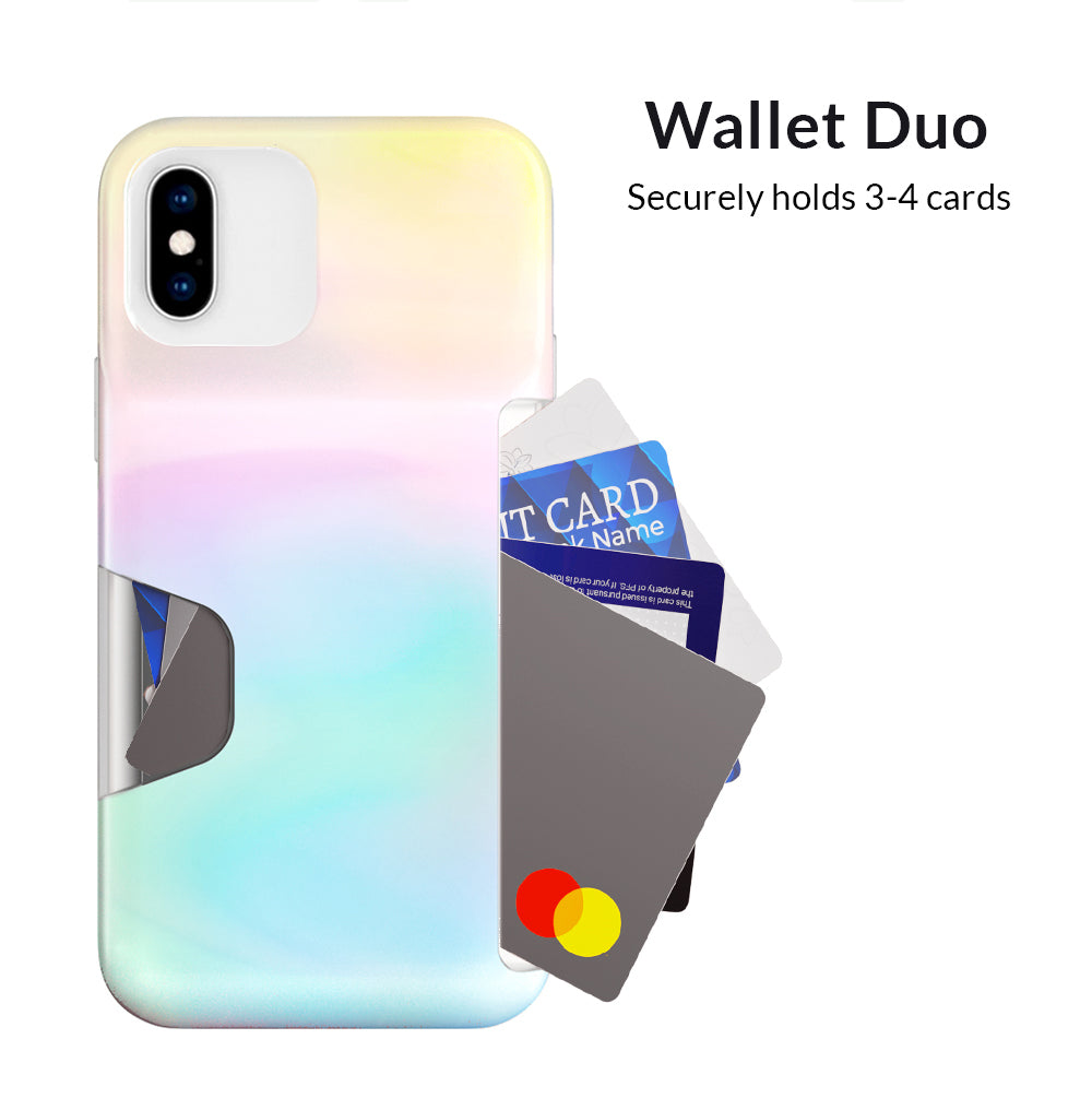 White Opal Iphone Wallet Case