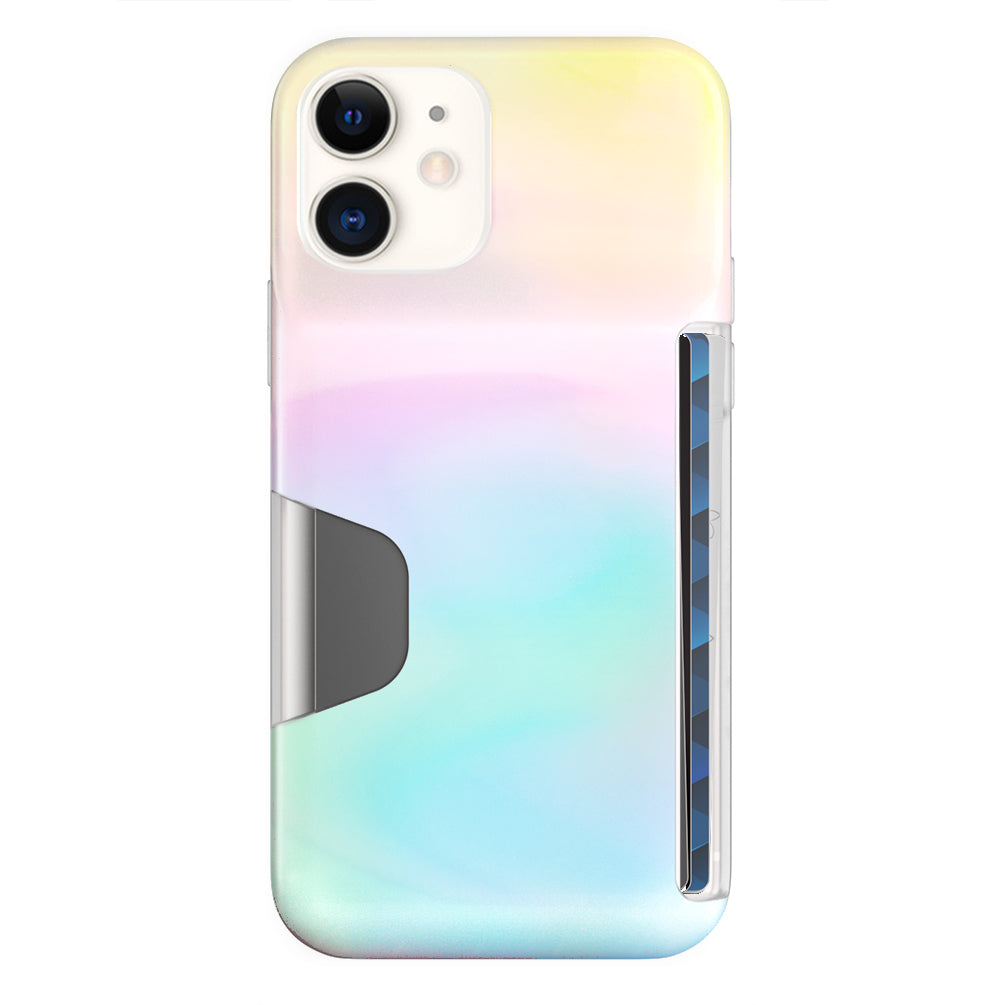 White Opal Iphone Wallet Case