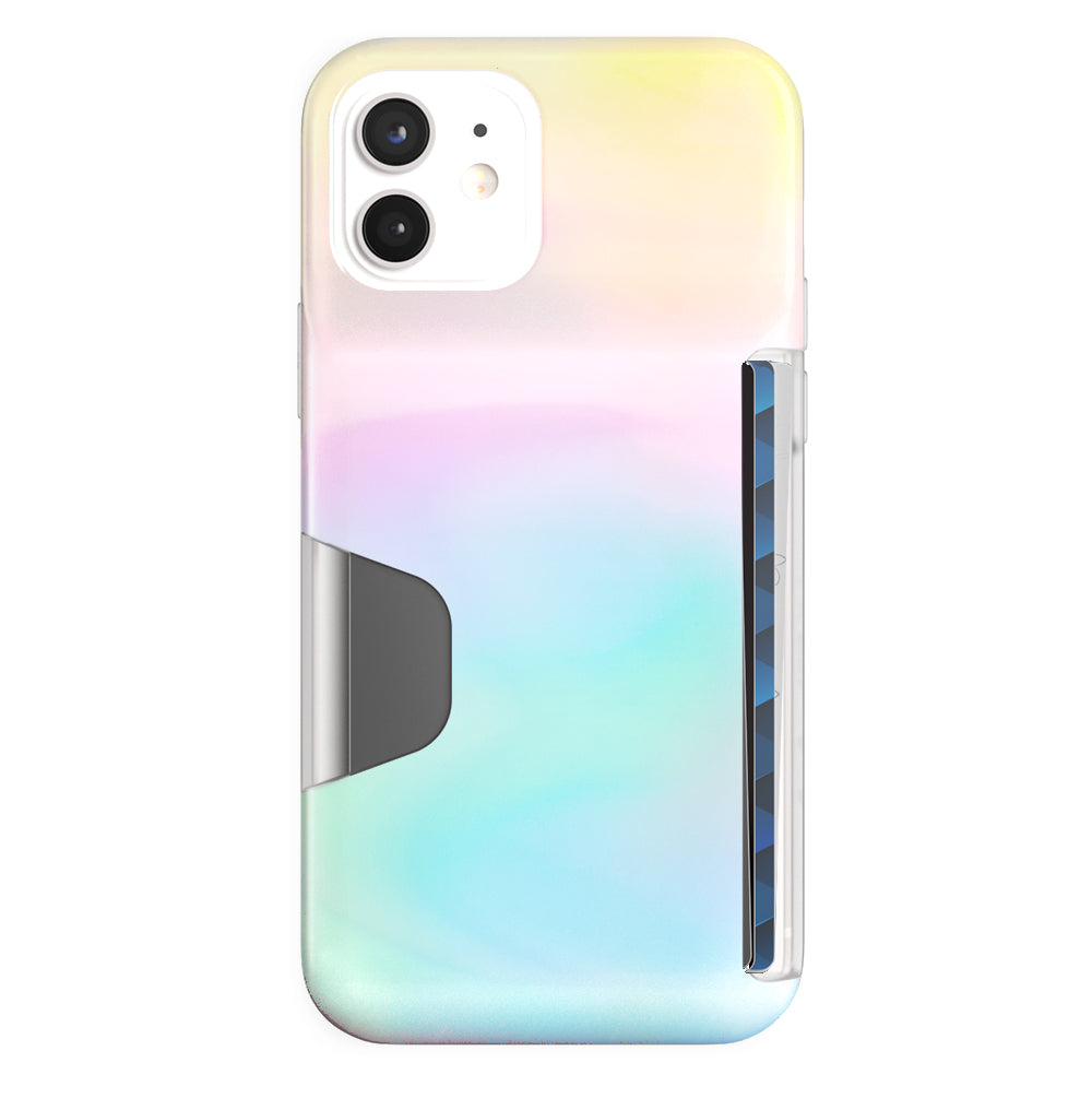 White Opal Iphone Wallet Case